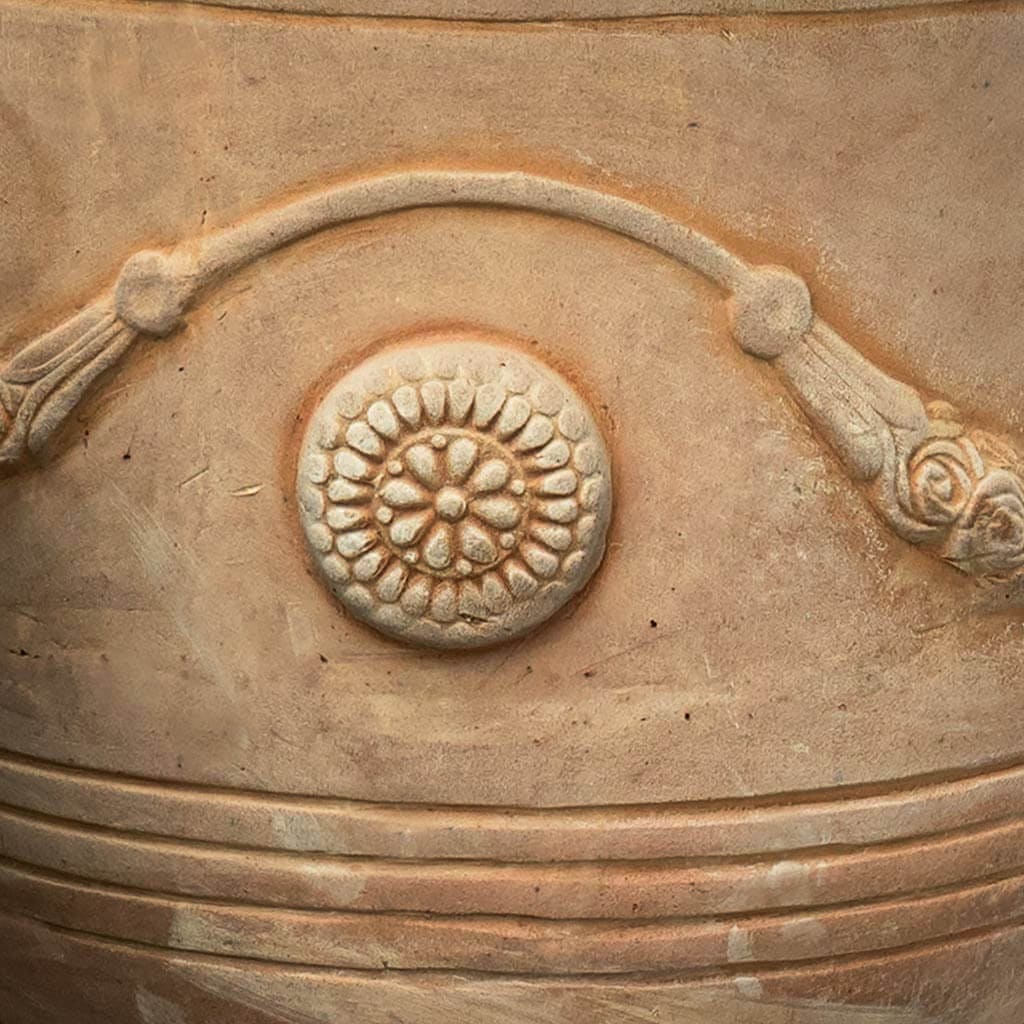 Campania International Anduze Urn in Terra Cotta set of 2 | The