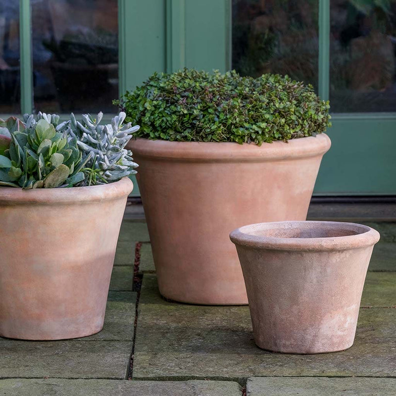 Campania International Cortona Planter in Terra Cotta set of 3