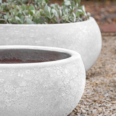 Campania International Zaha Planter in White Coral set of 3