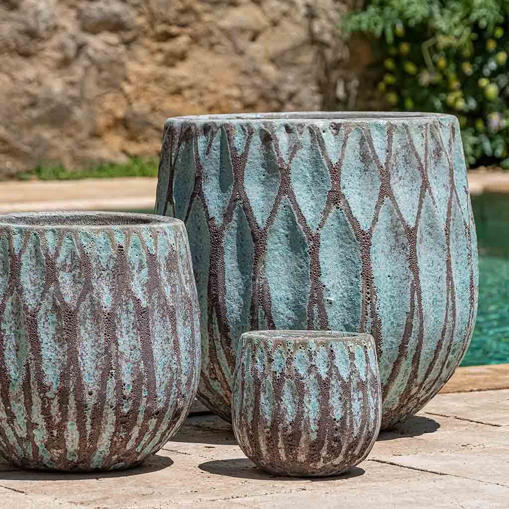Campania International Lambrate Planter in Verdigris