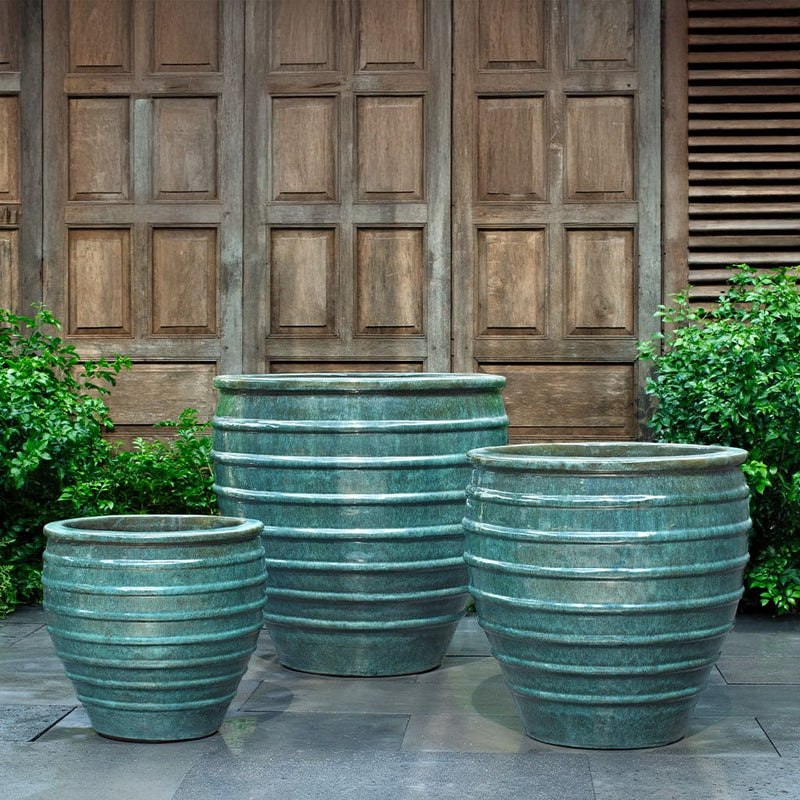 Vari Planter Set of 3 Campania International, Antique Jade
