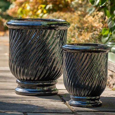 Campania International Beausoleil Planter in Ink set of 2