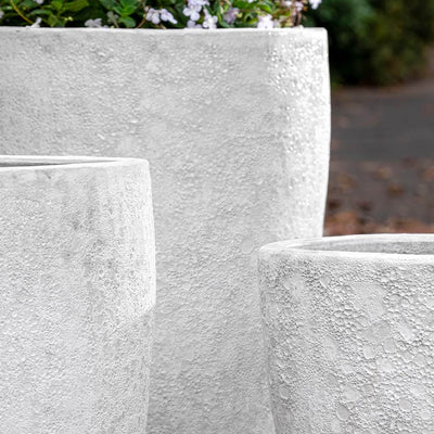 Campania International Trentino Planter in White Coral set of 3