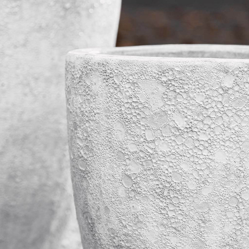 Campania International Trentino Planter in White Coral set of 3
