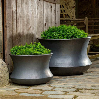 Campania International Jura Planter in Graphite set of 2