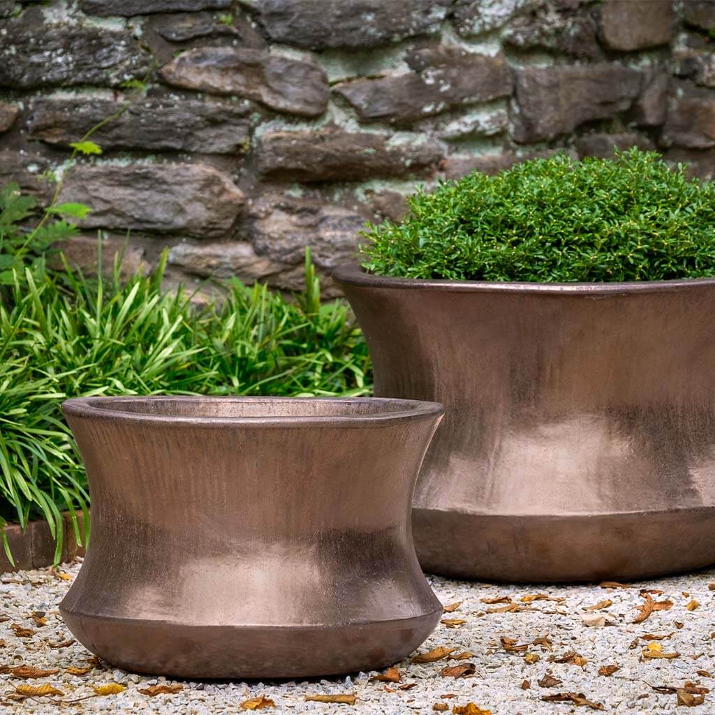 Campania International Jura Planter in Bronze set of 2 | The