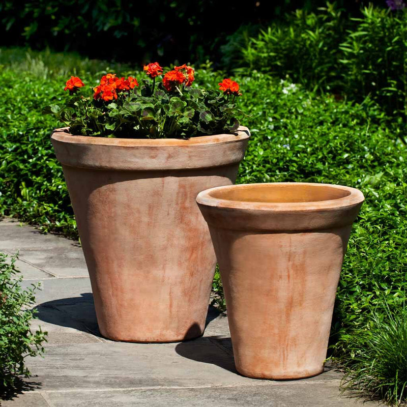 Campania International Usuki Planter in Terra Cotta set of 2