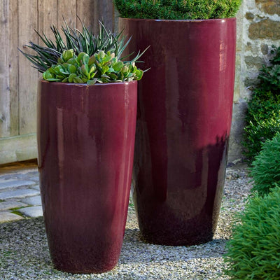 Campania International Rioja Planter in Plum set of 2