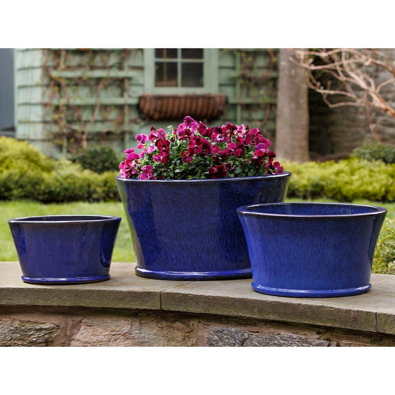 Campania International Darrowby Planter in Riviera Blue set of 3