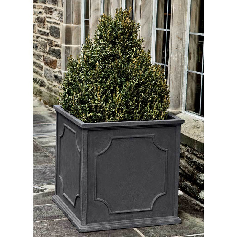 Campania International Cumberland Square Small Planter in Lead Lite