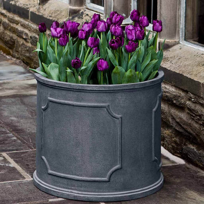 Campania International Portsmouth Round Extra Large Planter in Lead Lite