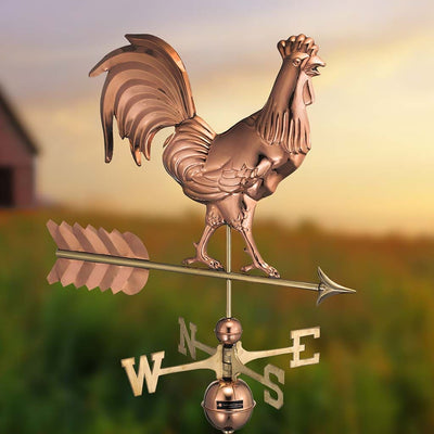 Good Directions Smithsonian Rooster Weathervane in Pure Copper