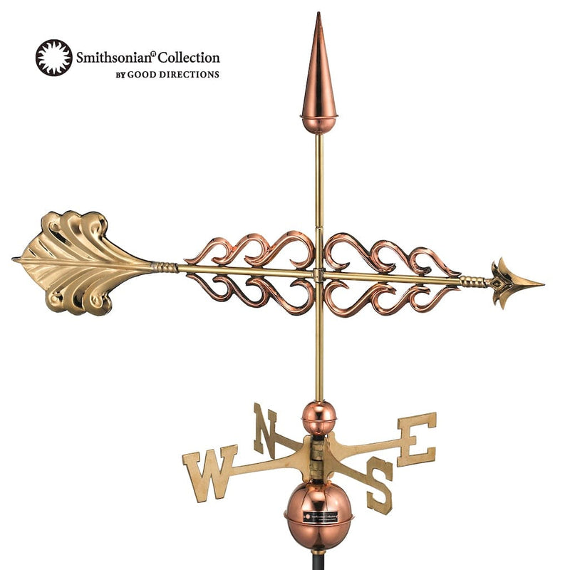 Good Directions Smithsonian Arrow Weathervane in Pure Copper