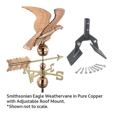 Good Directions Smithsonian Eagle Weathervane in Pure Copper