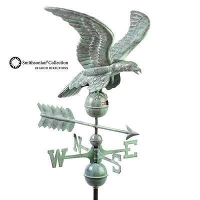 Good Directions Smithsonian Eagle Weathervane in Blue Verde Copper