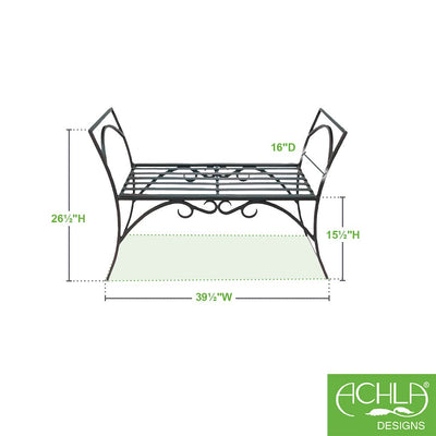 Backless Arbor Bench by Achla Designs