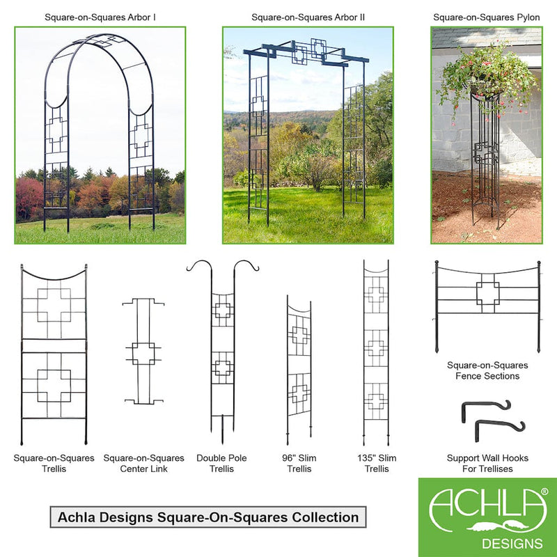 Square-on-Squares Arbor by Achla Designs