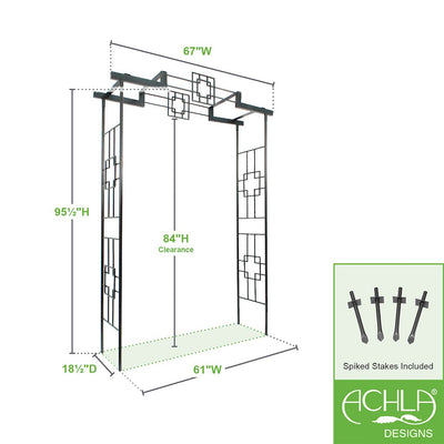 Square-on-Squares Arbor II by Achla Designs