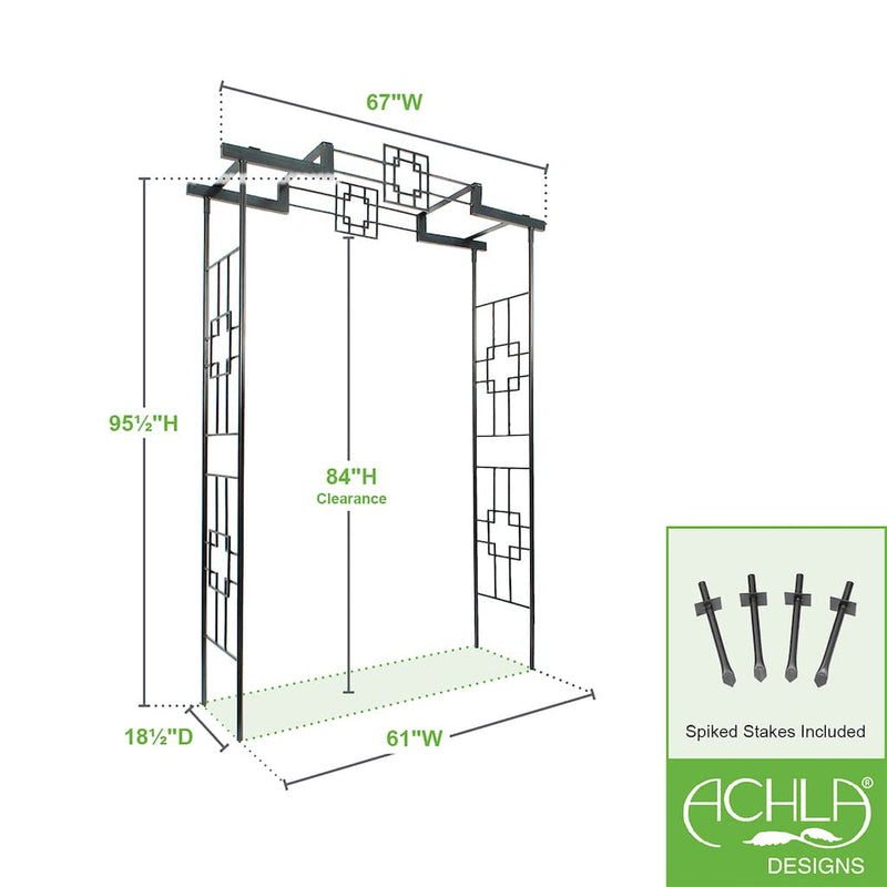 Square-on-Squares Arbor II by Achla Designs