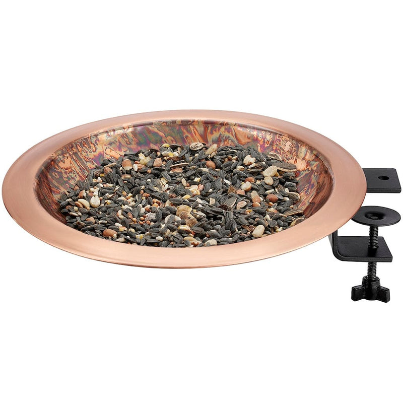 Good Directions 13 inch Fired Copper Bird Bath with Deck Bracket