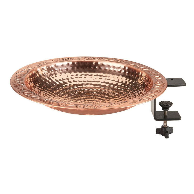 Good Directions 13 inch Pure Copper Bird Bath with Deck Bracket