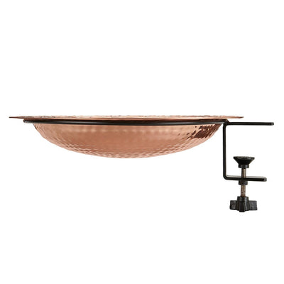 Good Directions 13 inch Pure Copper Bird Bath with Deck Bracket