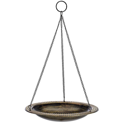 Good Directions 13 inch Hanging Aged Brass Bird Bath