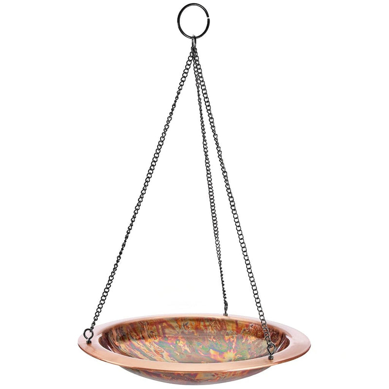 Good Directions 13 inch Hanging Fired Copper Bird Bath