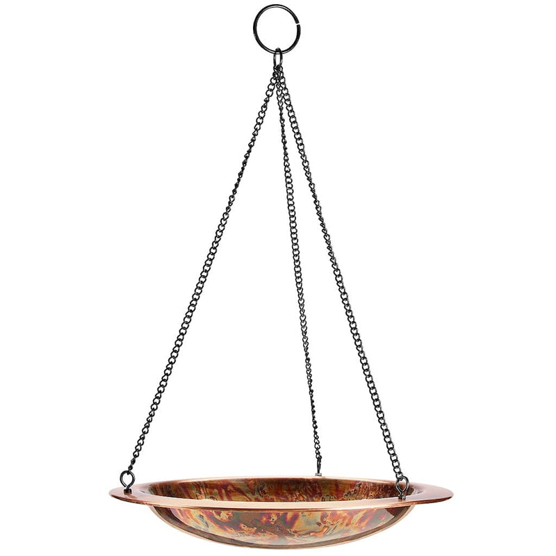 Good Directions 13 inch Hanging Fired Copper Bird Bath