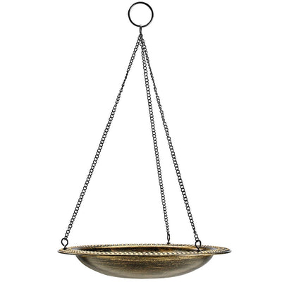 Good Directions 13 inch Hanging Aged Brass Bird Bath