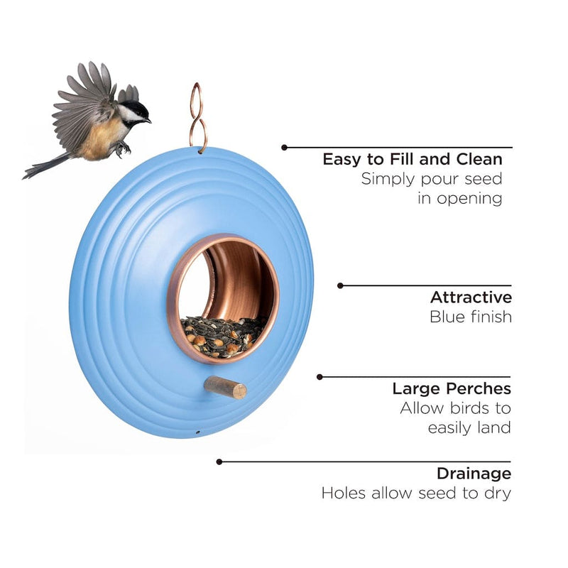 Good Directions Azure Fly-Thru Bird Feeder