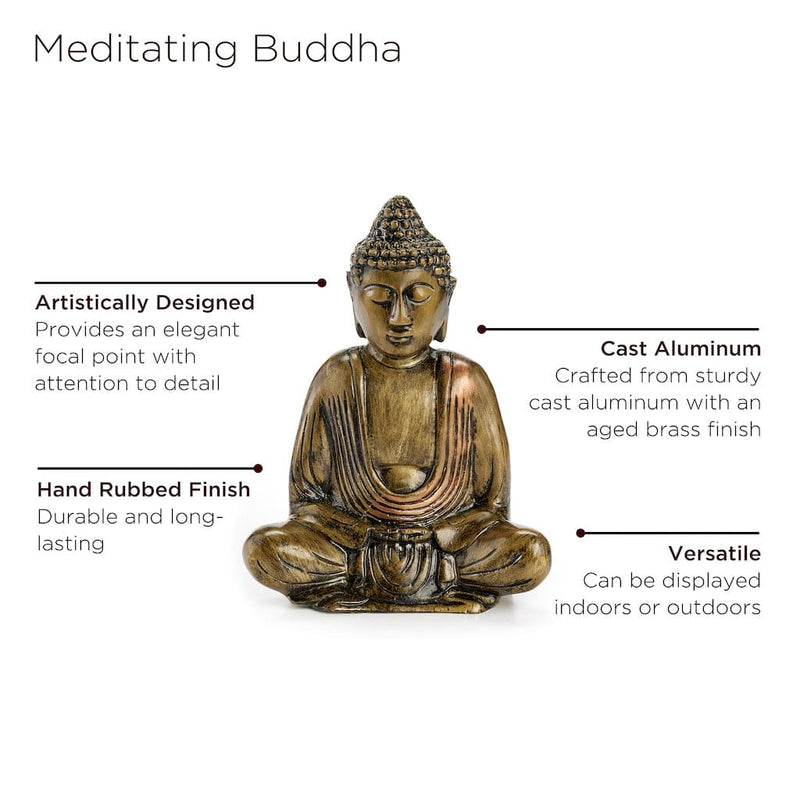 Good Directions 8 inch Meditating Buddha Statue