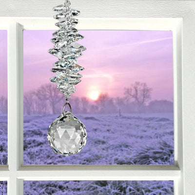 Crystal Grand Cascade Wind Chimes in Ice by Woodstock Chimes