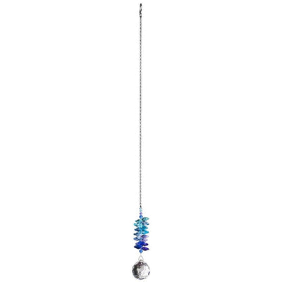 Crystal Grand Cascade Wind Chimes in Moonlight by Woodstock Chimes