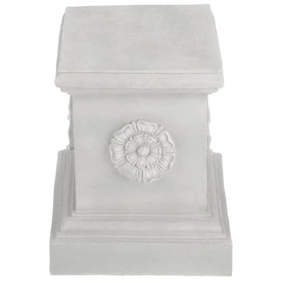 English Rosette Garden Grande Sculptural Plinth by Design Toscano