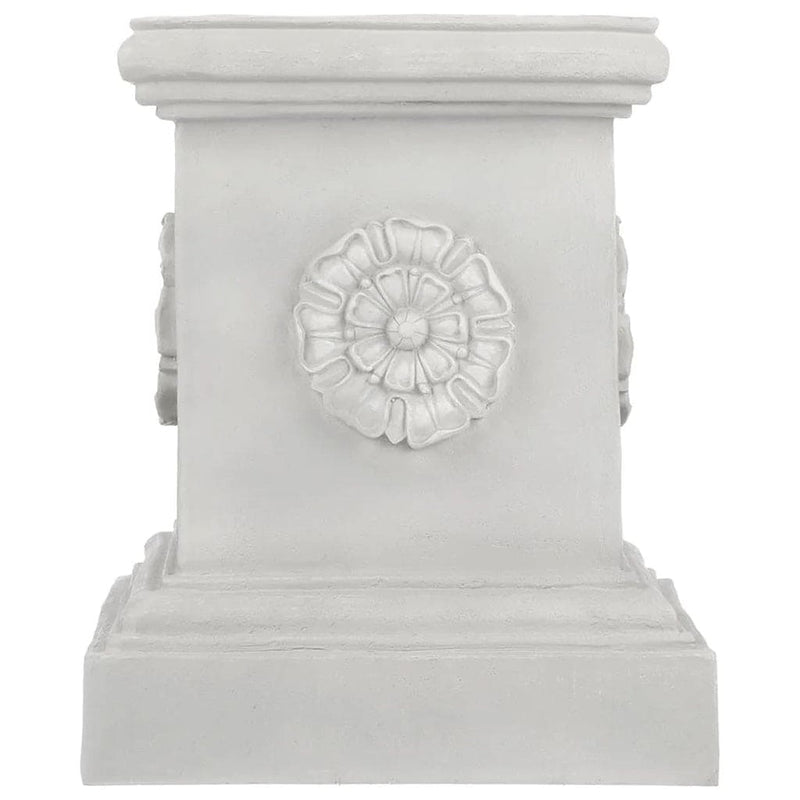 English Rosette Garden Grande Sculptural Plinth by Design Toscano