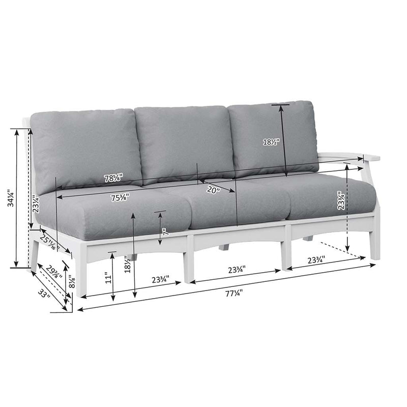 Classic Terrace Left Arm Sofa by Berlin Gardens
