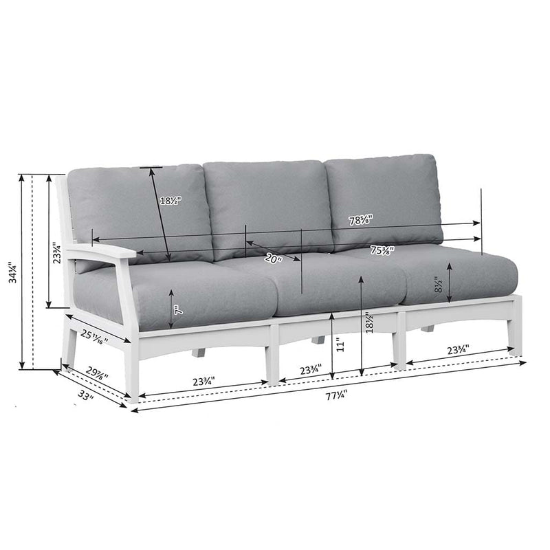 Classic Terrace Right Arm Sofa by Berlin Gardens