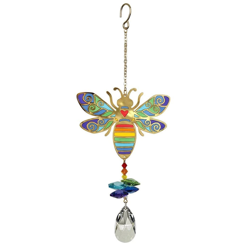 Crystal Wonders Wind Chimes with Bumble Bee by Woodstock Chimes