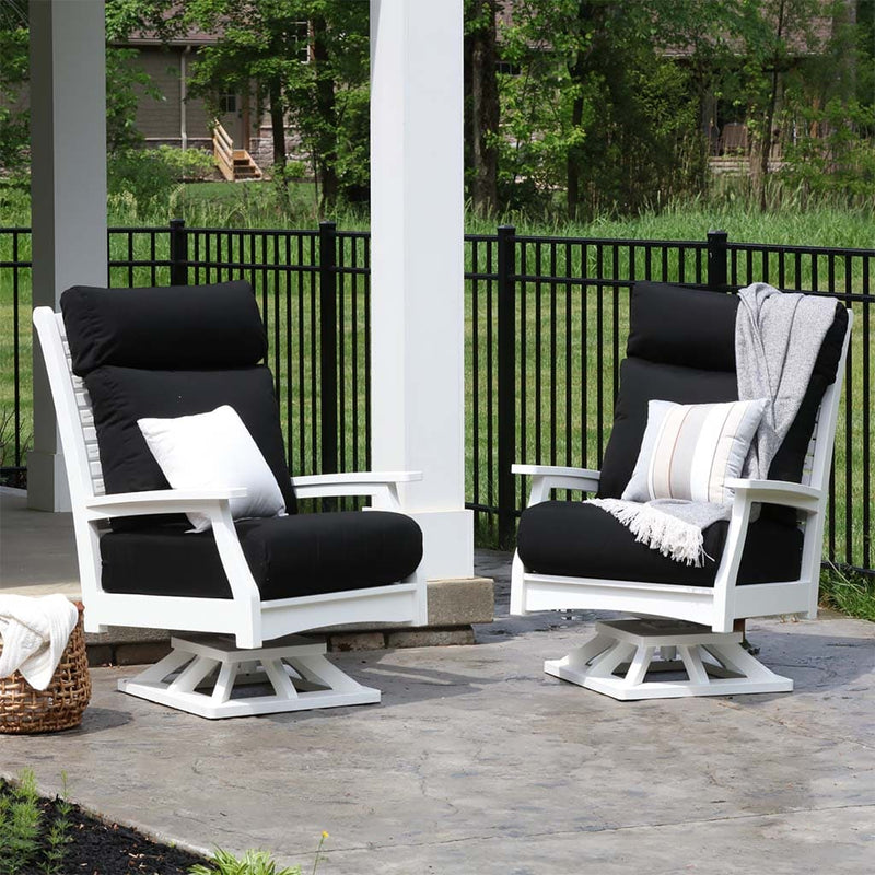 Classic Terrace High Back Swivel Rocker by Berlin Gardens