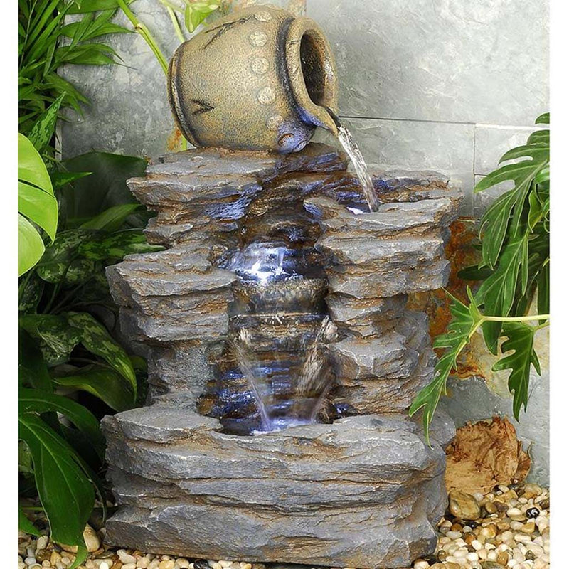 Spilling Jug Cascading Garden Fountain by Design Toscano