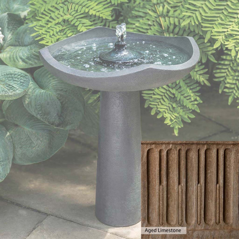 Campania International Age Limestone Patina. This is a detail of the color stain Aged Limestone by Campania International. It is a warm neutral blend of muted oranges, yellows, and browns blended and hand-applied by Campania International artists.