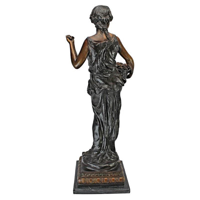 Goddess of Nature Cast Bronze Garden Statue by Design Toscano