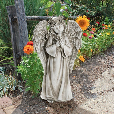 Divine Messenger Memorial Garden Angel Statue by Design Toscano