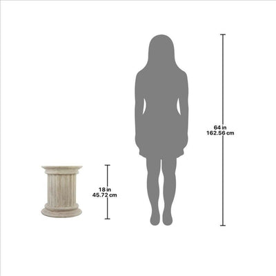 Roman Doric Column Classical Fluted Architectural Tall Plinth by Design Toscano