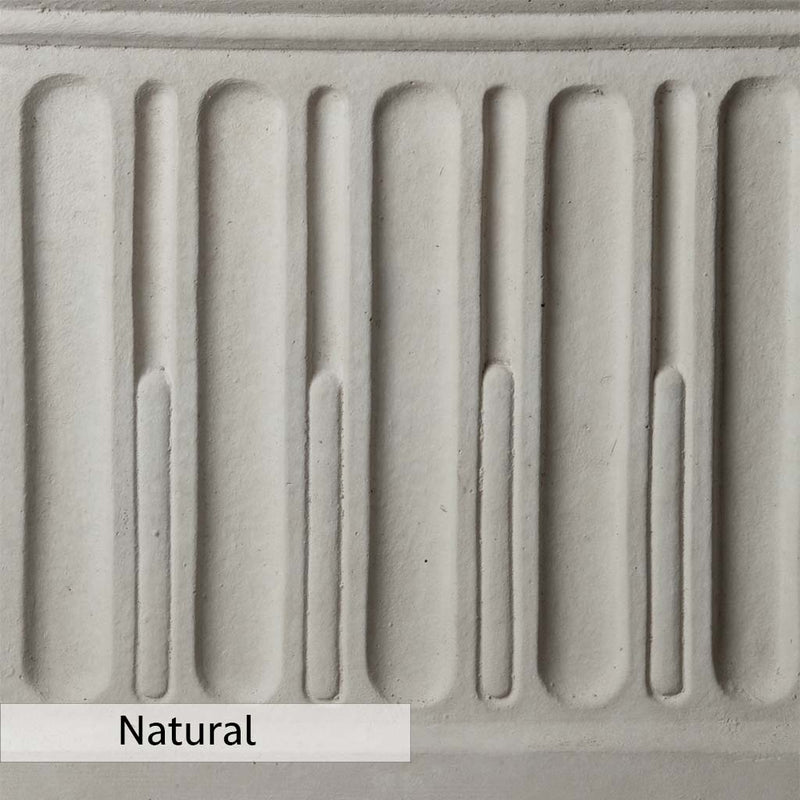 Natural Patina for theCampania International Series 2 - 30 x 20 Planter is unstained cast stone, the brightest and whitest finish that will age.