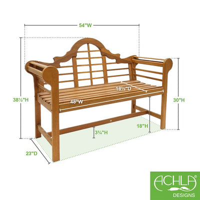 Natural Lutyens Bench by Achla Designs