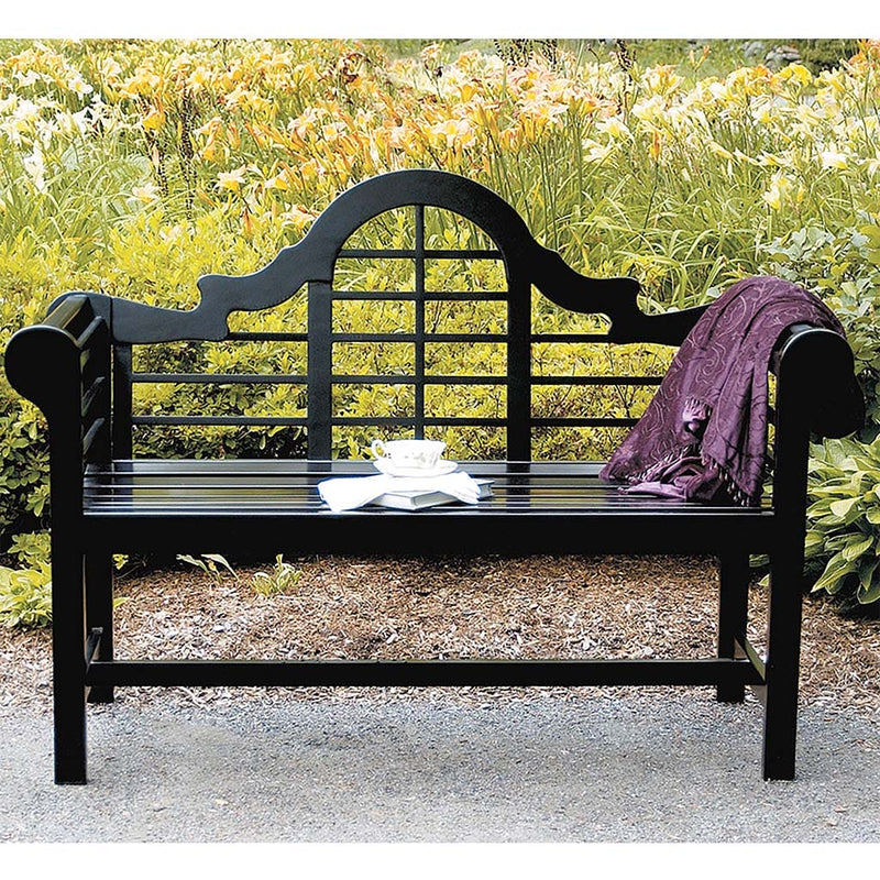 Black Lutyens Bench by Achla Designs