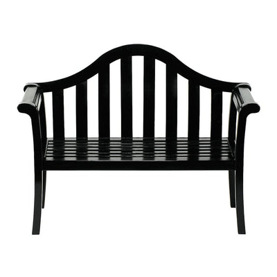 Black Camelback Bench by Achla Designs