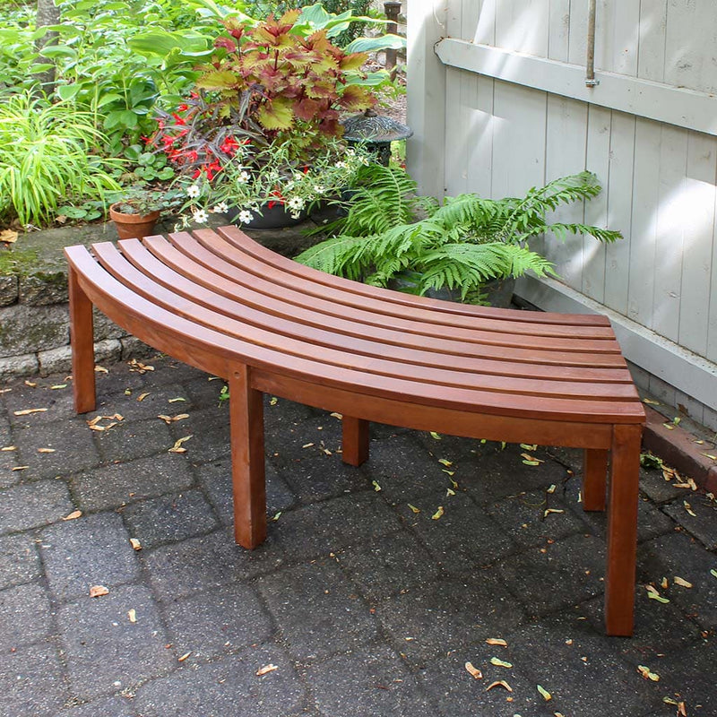 Curved Backless Bench by Achla Designs